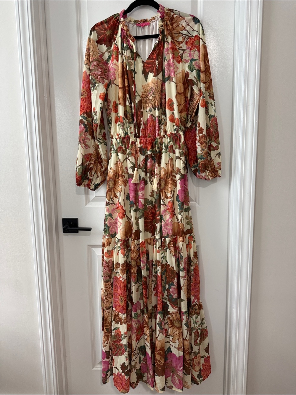 Flying Tomato Maxi Long Sleeve Floral Flowy Dress
